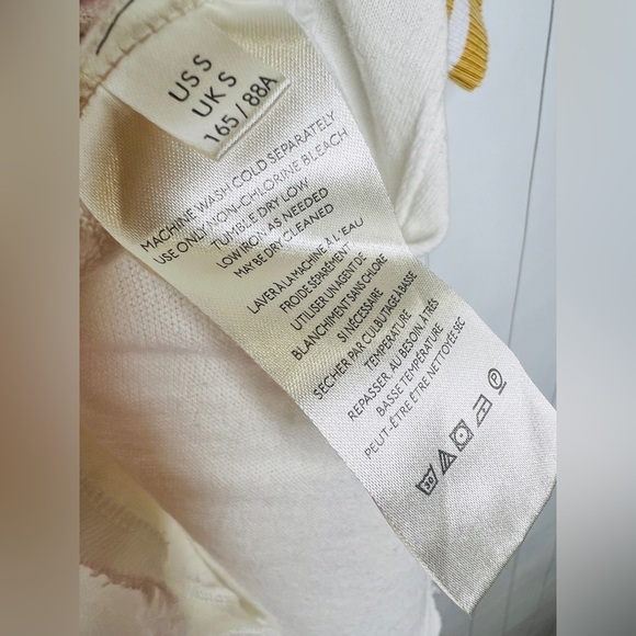 We the Free Lets Do This Ringer Tee Sporty Blue Yellow Crew Short Sleeve Retro S - Picture 9 of 11